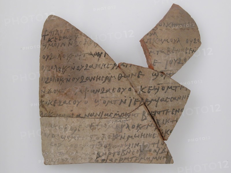 Ostrakon, Coptic, 7th century.