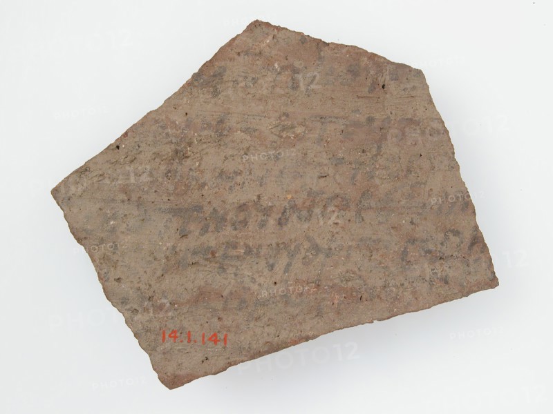 Ostrakon with a Letter from Christodorus (?) to Psan, Coptic, 600.