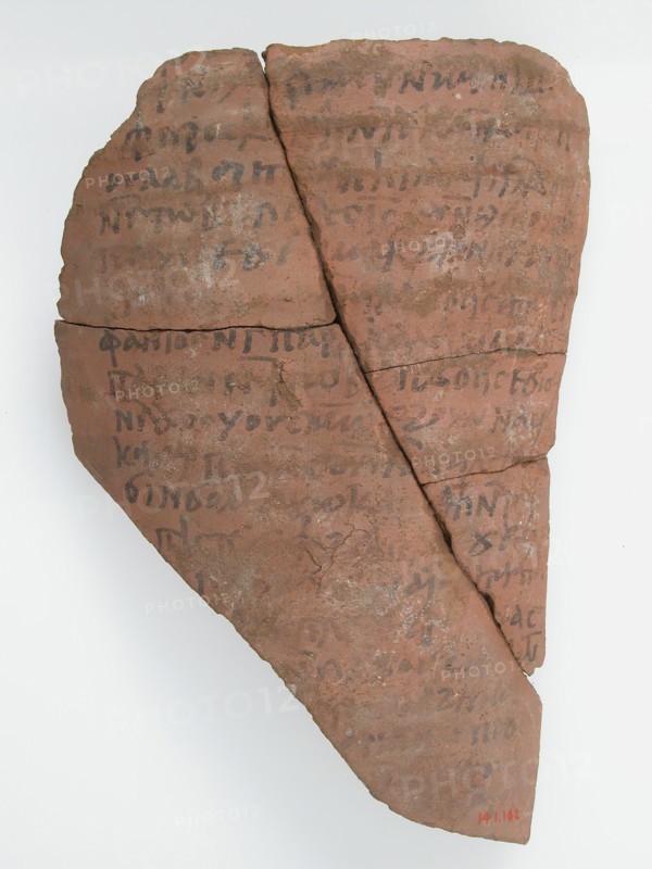 Ostrakon with a Letter to Elias, Coptic, 600.