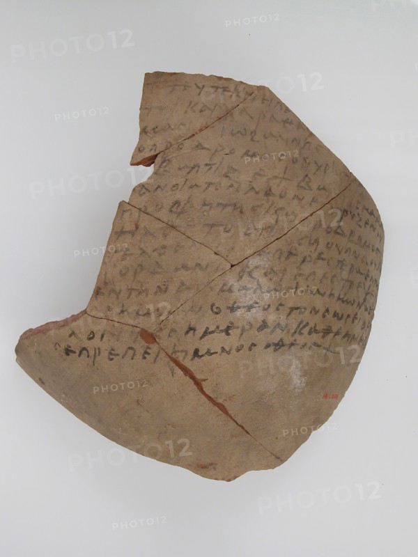 Ostrakon with Troparion, Coptic, 580-640.