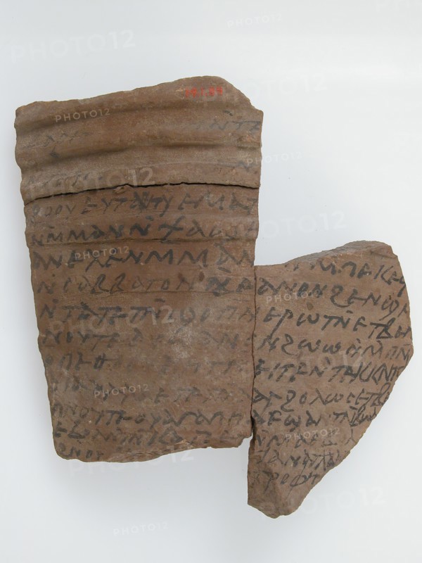 Ostrakon with a Letter, Coptic, 600.