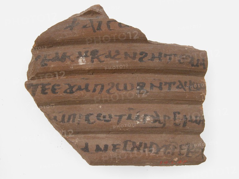 Ostrakon with a Letter, Coptic, 600.