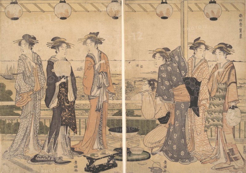 The Four Seasons in Southern Edo: A Summer Scene (Minami shiki; Natsu [no] kei), late 1780s.
