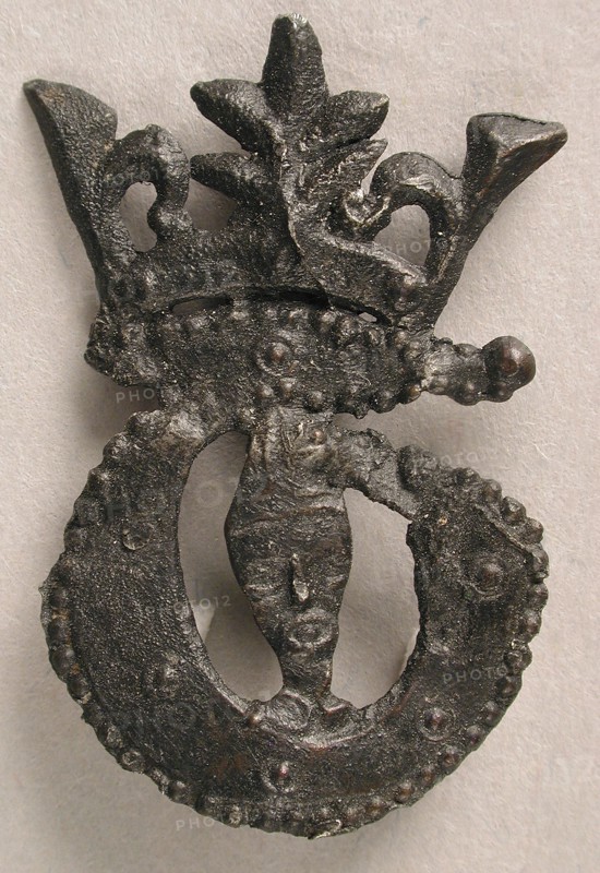 Badge with Bust of Crowned Becket, British, 15th century.