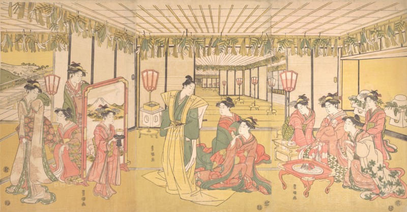 New Year's Celebration in a Large Mansion, ca. 1791.