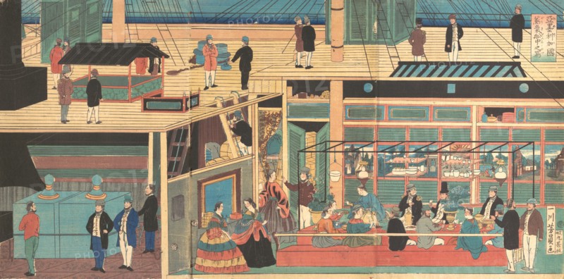 Interior of an American Steamship, 4th month, 1861.