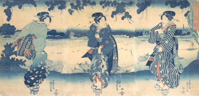 Women Near a River, ca. 1850.