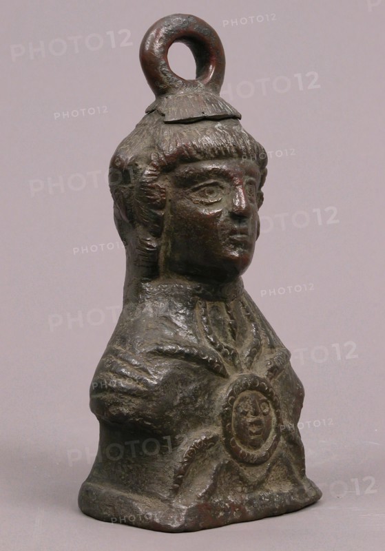 Steelyard weight in the form of Athena, Byzantine, 6th-9th century (?).