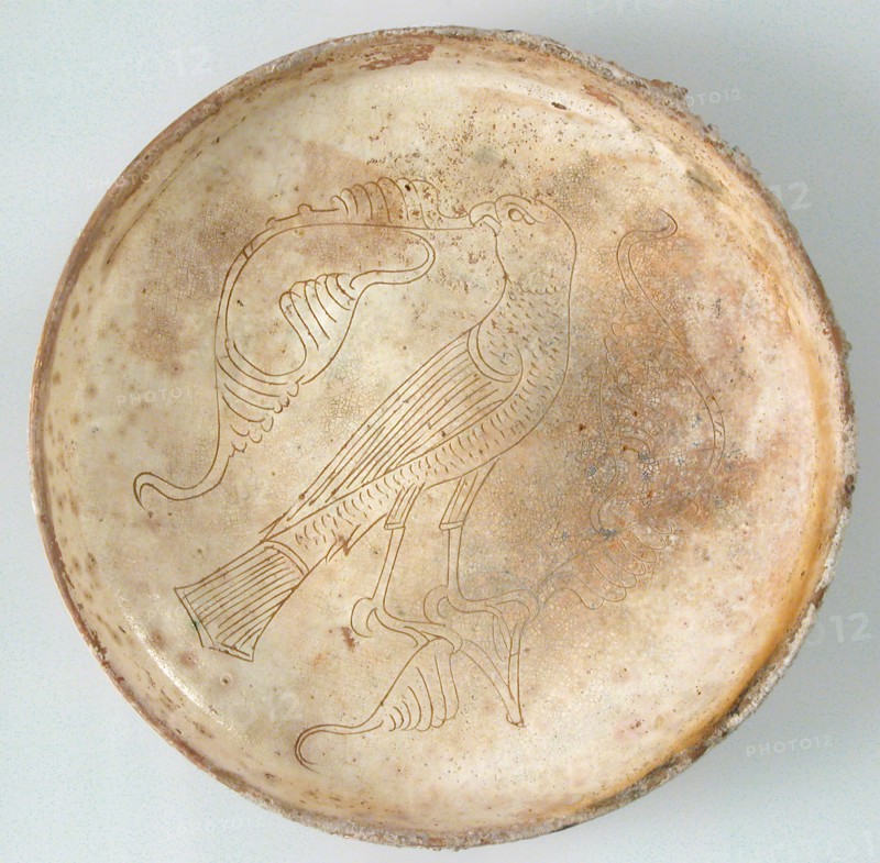 Bowl with Bird of Prey, Byzantine, 11th-13th century.