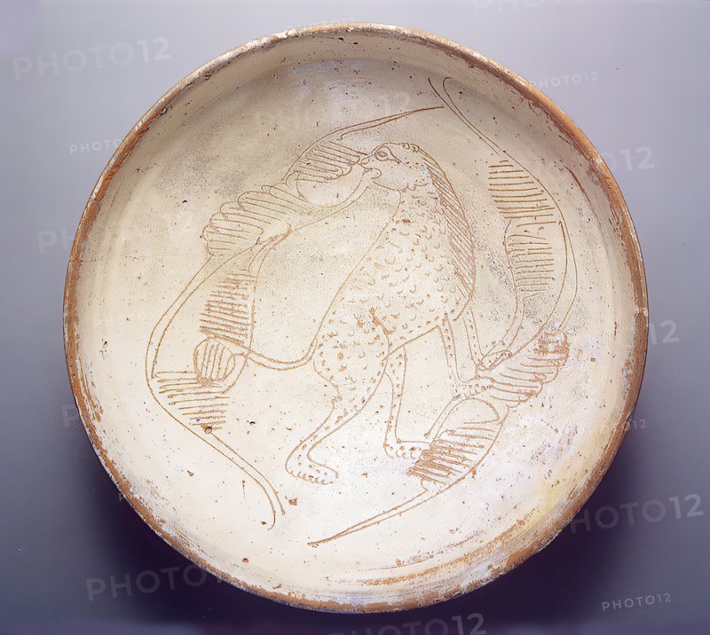 Bowl with Cheetah, Byzantine, 11th-13th century.