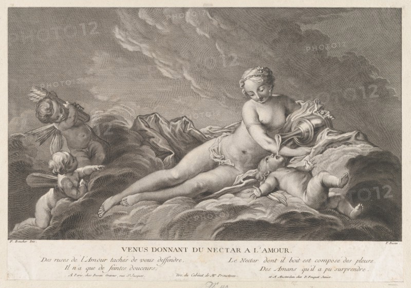 Venus Giving Nectar to Cupid, 18th century.