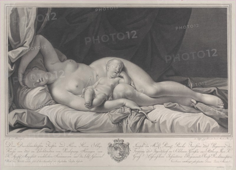 Sleeping Venus with Cupid in her lap, 1783.