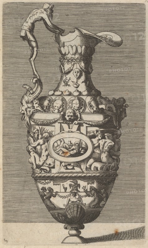 Vase with a River God in an Oval Medallion, 17th century (late).