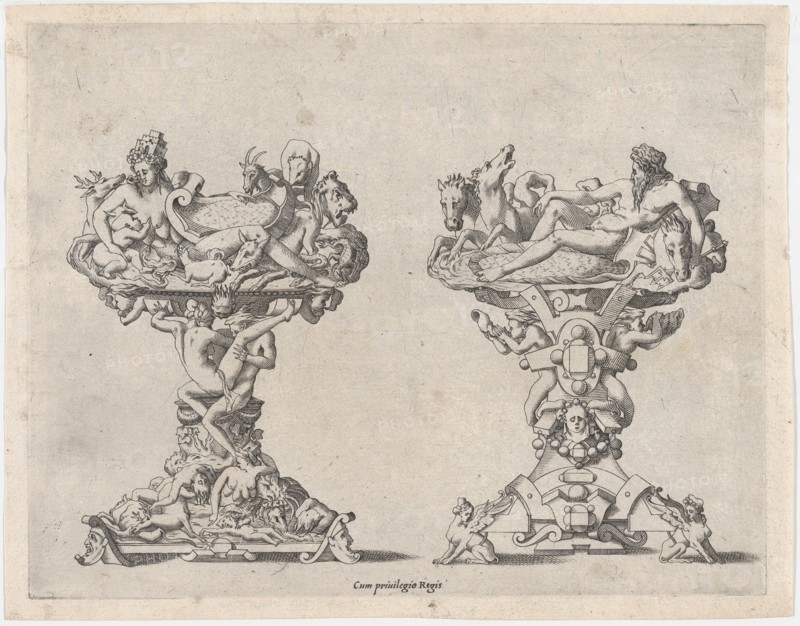 Two Salt Cellars, 16th-17th century.