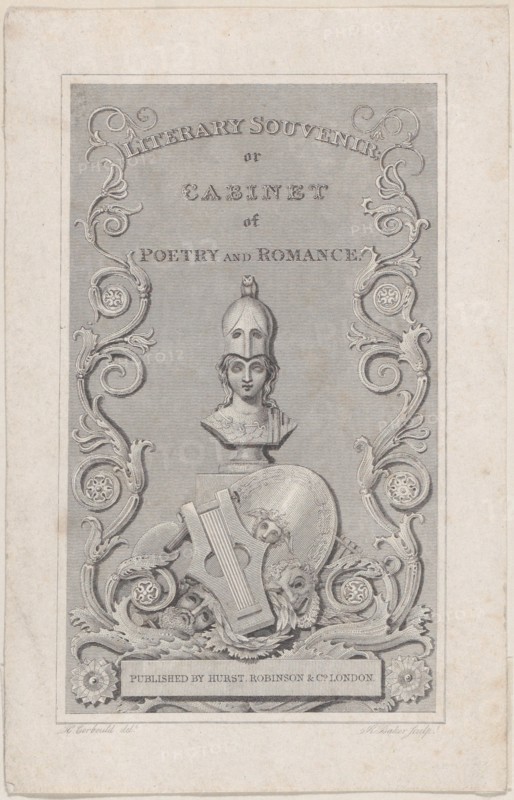 Trade Card for Literary Souvenir, 19th century.