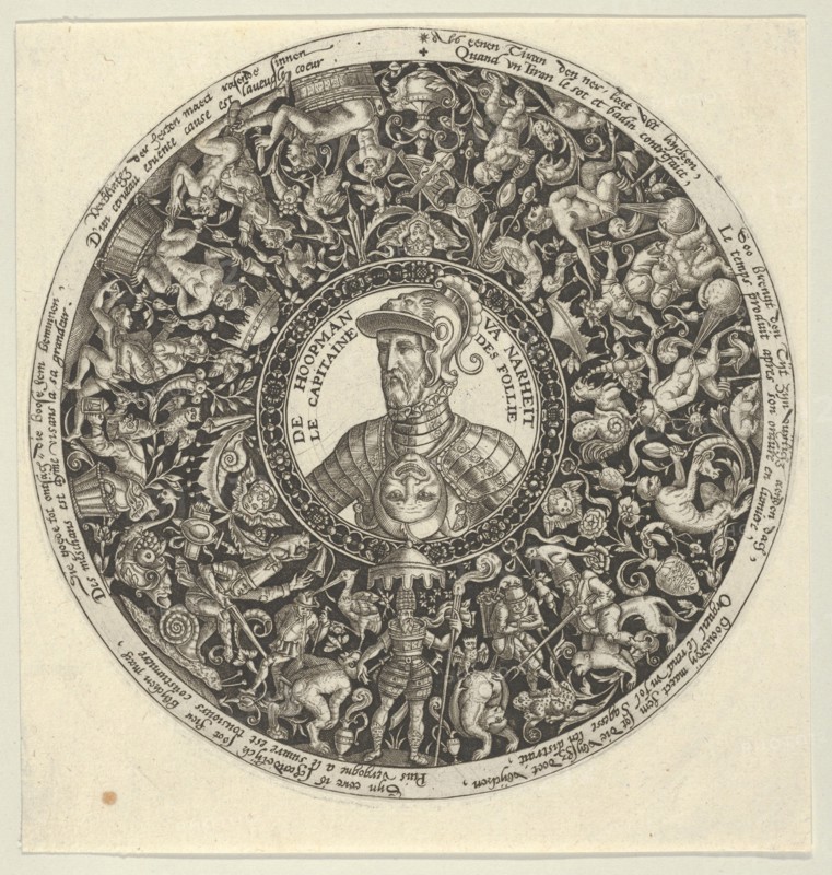 Portrait of the Duke of Alva, from a Series of Tazza Designs, ca. 1588. Creator: Theodor de Bry.