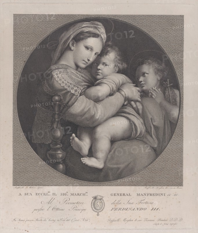 Madonna of the chair (Madonna della Seggiola), 1793.