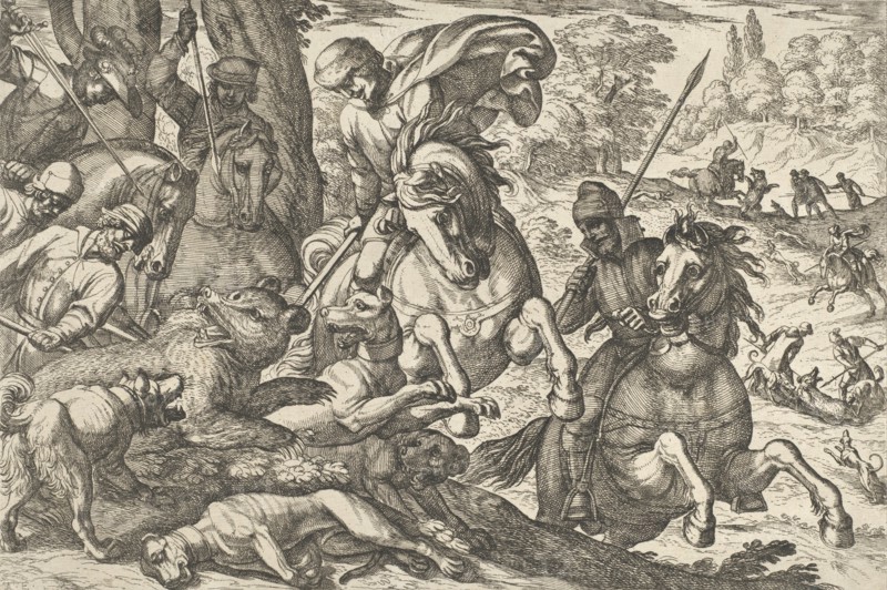 Bear Hunt, from 'Hunting Scenes VI', 1609.