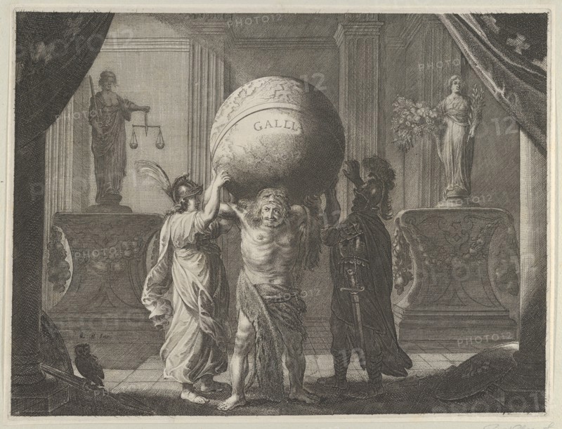 Plate 13: Allegory on the Discord in France, from Caspar Barlaeus, "Medicea Hospes", 1638.