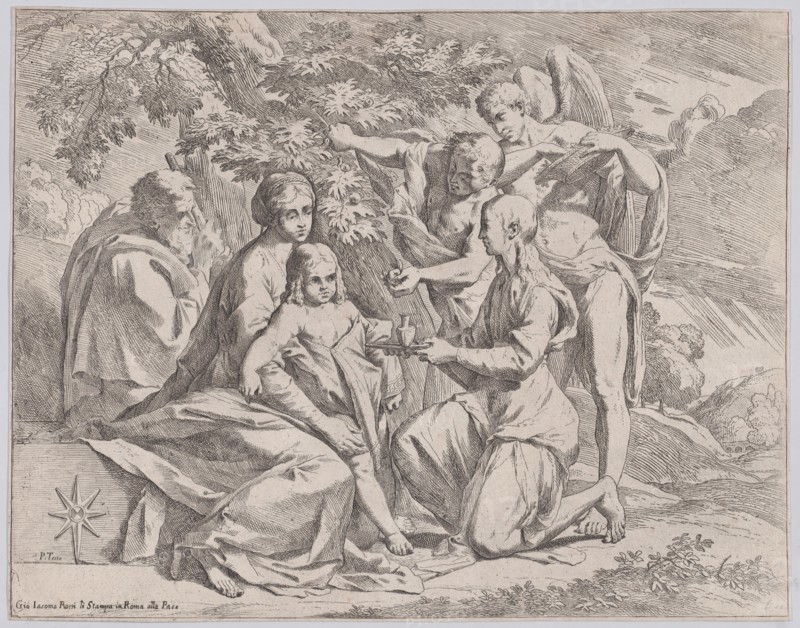 The Holy Family fed by Angels, ca. 1642-44.