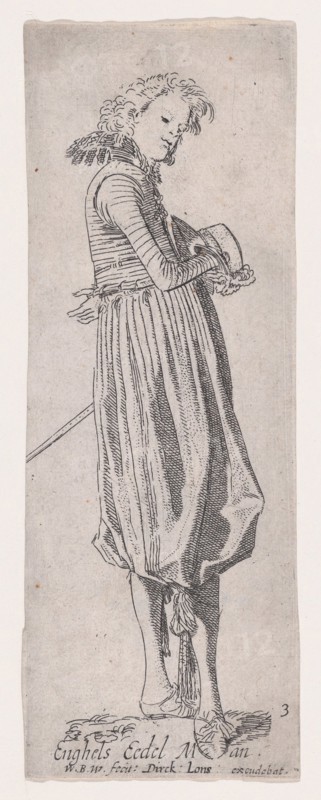 English Nobleman, from Noblemen of Different Countries, Plate 3, ca. 1615.