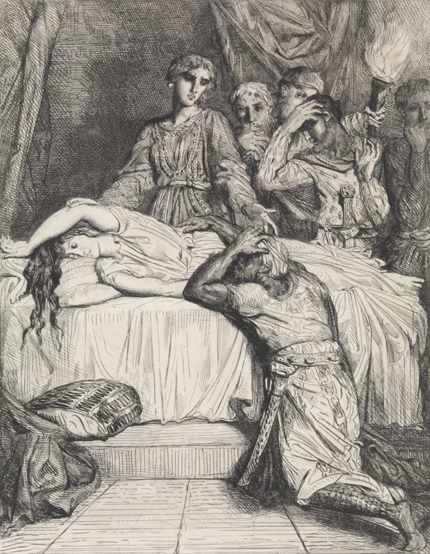 Oh! Oh! Oh!: plate 14 from Othello (Act 5, Scene 2), etched 1844, reprinted 1900.