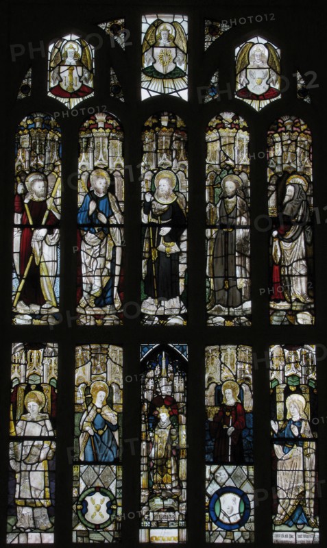 Composite Window of English Stained Glass, British, 15th century.