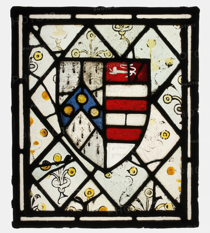 Panel with Heraldic Shield of Johnson, British, ca. 1500.