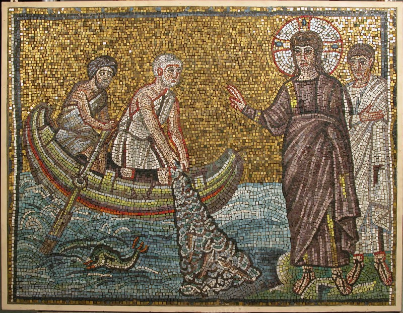 Miraculous Draught of Fishes, Byzantine, early 20th century (original dated early 6th century).