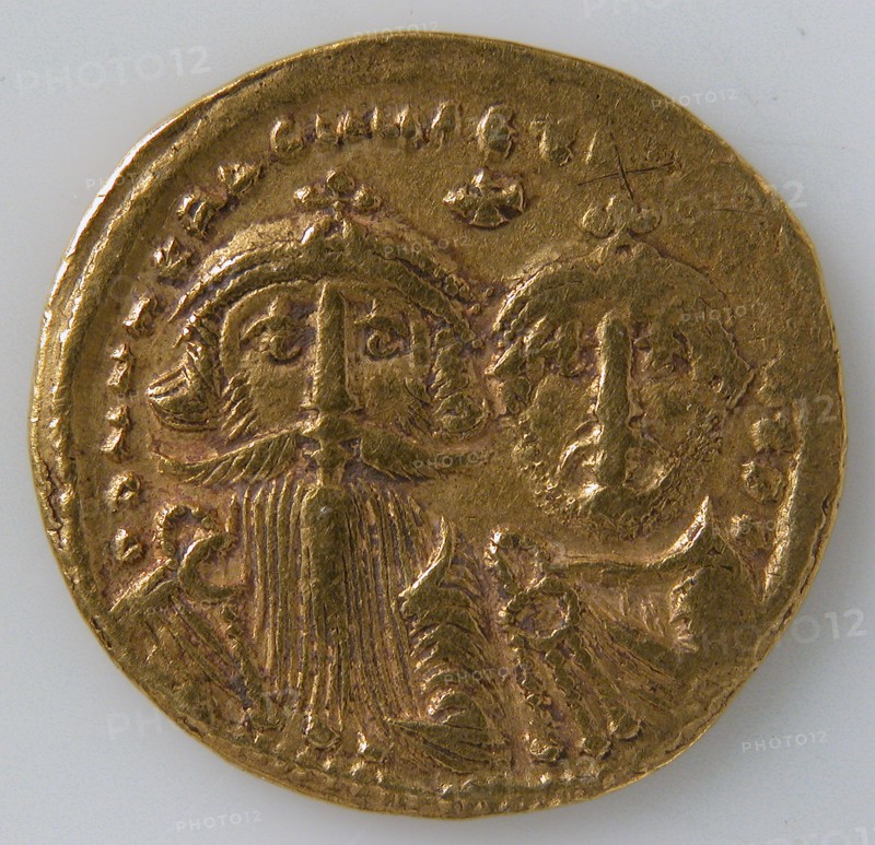 Solidus of Heraclius and Heraclius Constantine, Byzantine, 629-631.