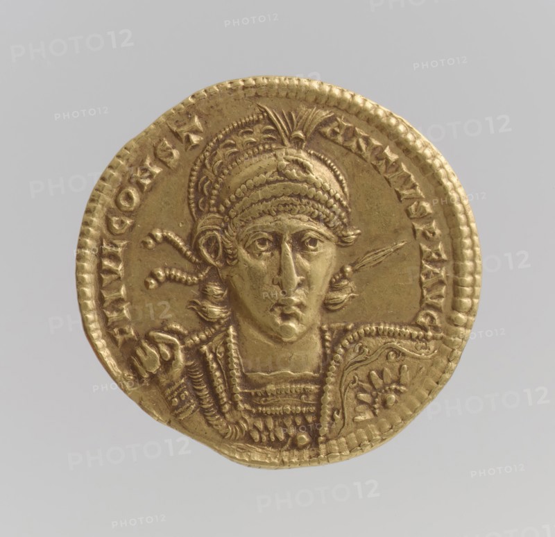 Gold Solidus of Constantine II, Byzantine, 337-361.