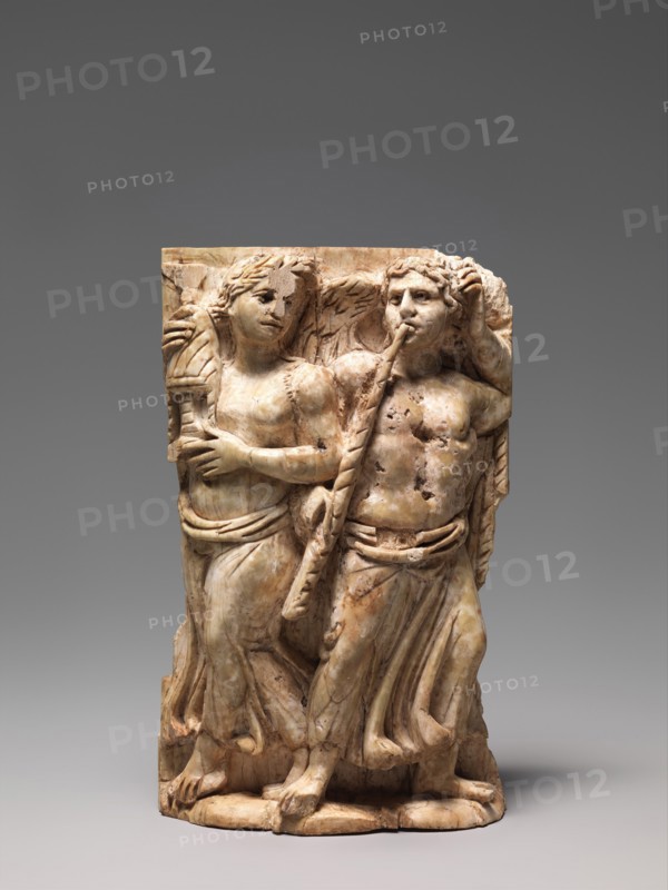 Bone Carving, Possibly of a Dionysiac Revel, Byzantine, 300-500.
