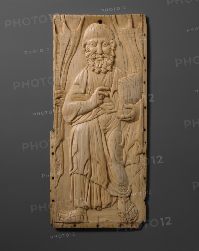 Panel with St. Peter or St. Paul (?), Byzantine, 500s.