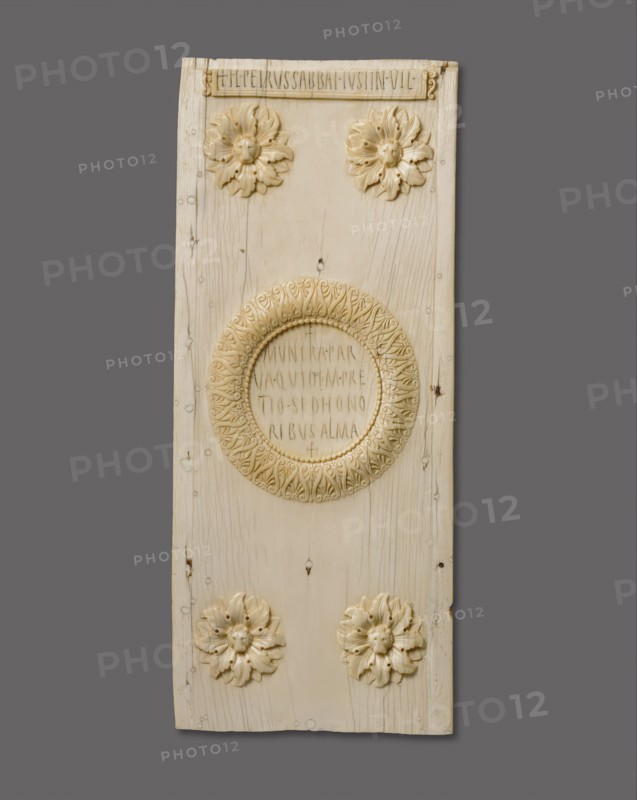 Panel of a Diptych Announcing the Consulship of Justinian, Byzantine, 521.