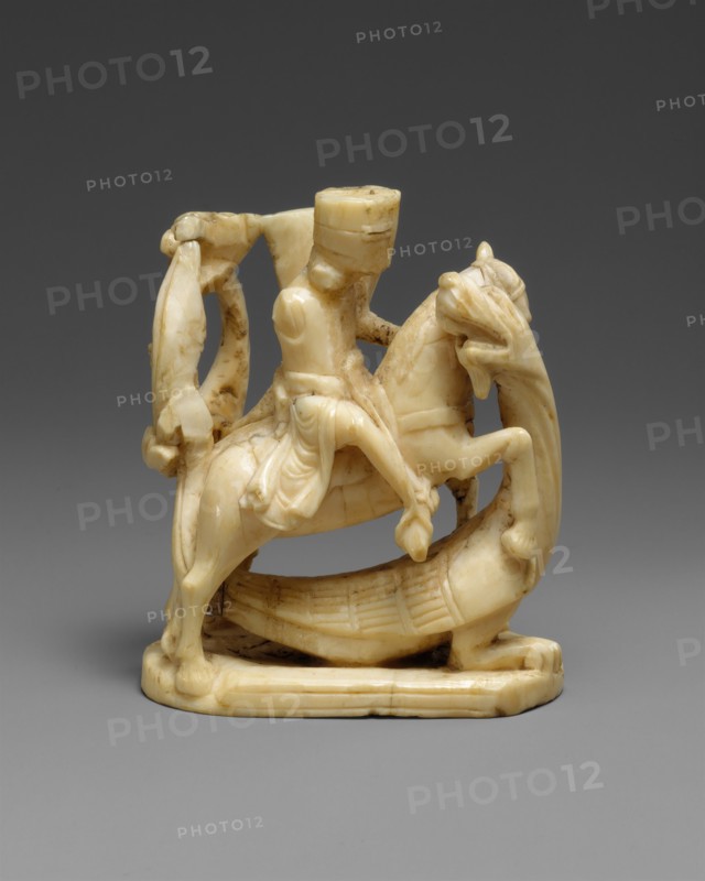 Knight Chess Piece, British, ca. 1250.