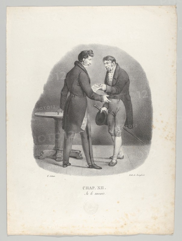 Chap. XII: Je le savais (I thought as much), 1824.