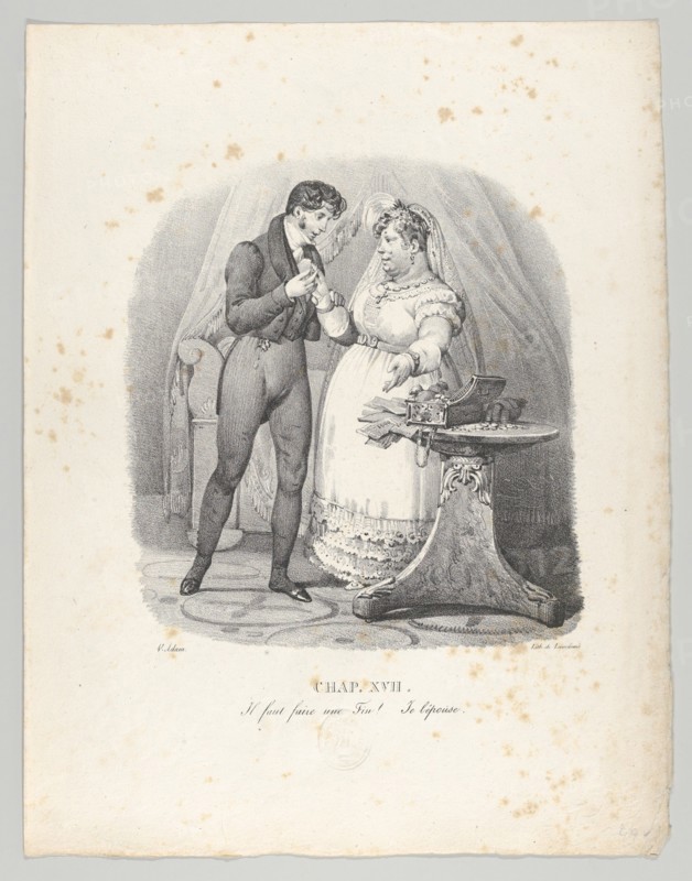 Chap. XVII: Il faut faire une Fin! Je lépouse (It must end! I am married), 1824.