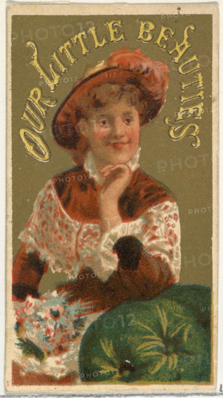 From the Girls and Children series (N58) promoting Our Little Beauties Cigarettes for Allen & Ginter brand tobacco products, 1887.