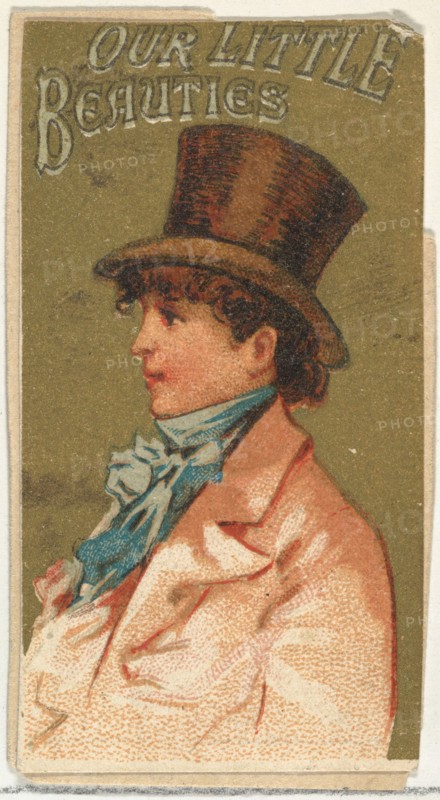 From the Girls and Children series (N58) promoting Our Little Beauties Cigarettes for Allen & Ginter brand tobacco products, 1887.