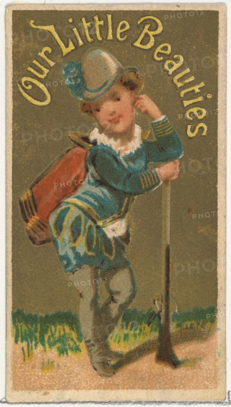 From the Girls and Children series (N58) promoting Our Little Beauties Cigarettes for Allen & Ginter brand tobacco products, 1887.
