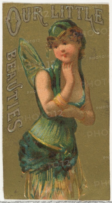 From the Girls and Children series (N58) promoting Our Little Beauties Cigarettes for Allen & Ginter brand tobacco products, 1887.