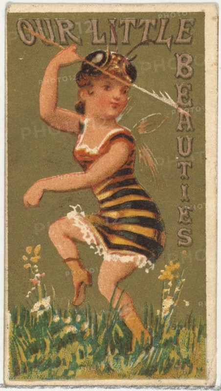 From the Girls and Children series (N58) promoting Our Little Beauties Cigarettes for Allen & Ginter brand tobacco products, 1887.