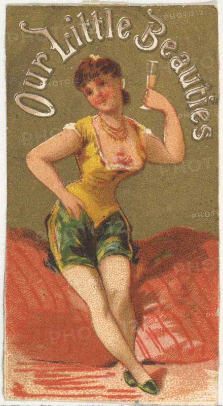 From the Girls and Children series (N58) promoting Our Little Beauties Cigarettes for Allen & Ginter brand tobacco products, 1887.