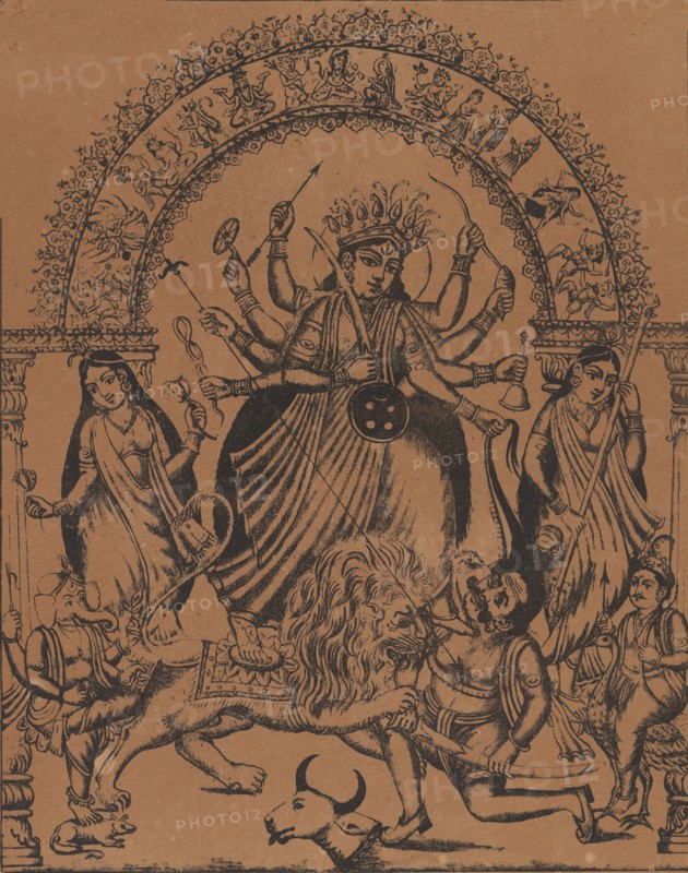 Sri Sri Durga, ca. 1875-80.