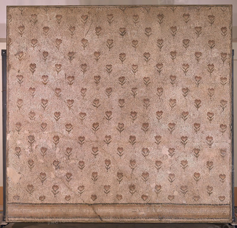 Section of a Marble Mosaic Bathhouse Floor, Byzantine, 537/538.