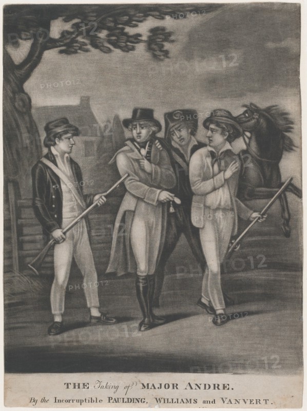 The Taking of Major André by the Incorruptible Paulding, Williams and Vanvert, July 4, 1812.
