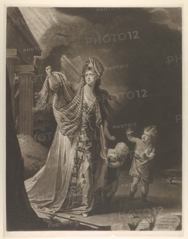 Mrs. Yates in the Character of Medea, 1771.