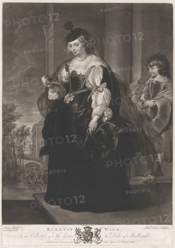 Portrait of Helena Fourment, with a young page behind her, 1782.