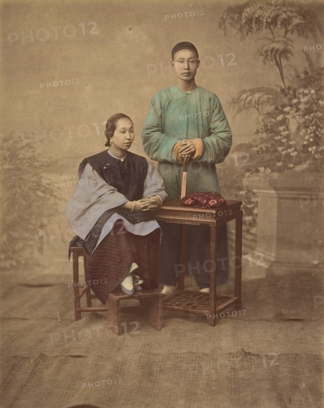 [Portrait of a Chinese Couple], 1870s.