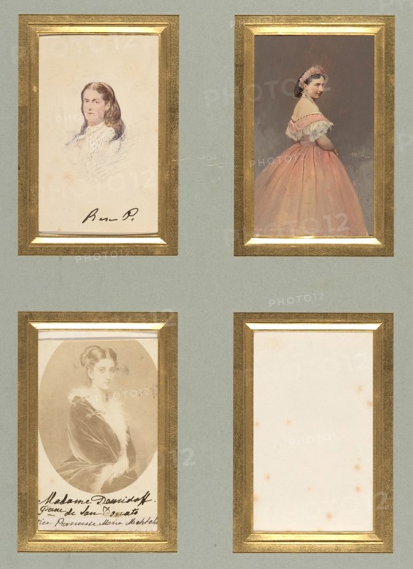 [Madame Demidoff and Unknown Sitters], before 1865.